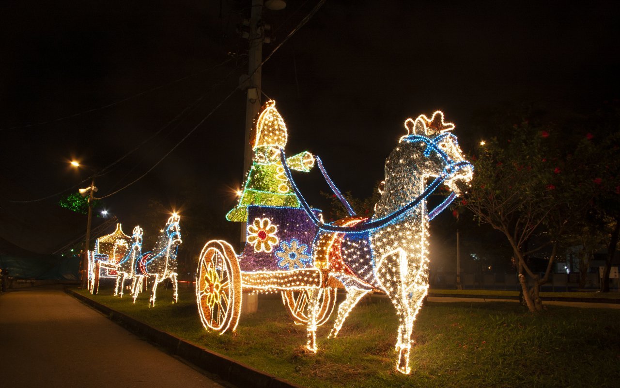 Alumbrados de Noël à Medellin