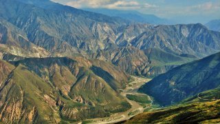 Le Canyon de Chicamocha dans le Santander en Colombie
