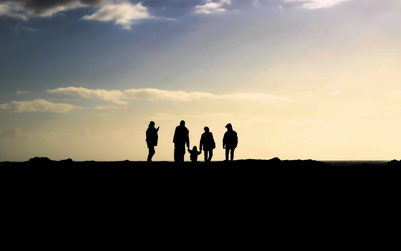 Une famille en voyage en Colombie